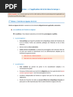 Fiche de Revision (Application de La Loi Dans Le Temps)