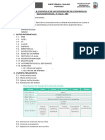 Estructura para El Portafolio de Las Estudiantes Del Programa de Educación Inicial Vi Ciclo