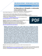 Prevalence of Alcohol Dependence in Mongolia A Nationwide Population Based Cross Sectional Study Bu6