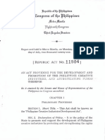 Philippine Creative Industries Development Act (Republic Act No. 11904)