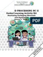 TVL 12 AFA - Food Processing NC II Q2 - Wk2 - Sanitizing-Packaging-Materials-and-Equipment