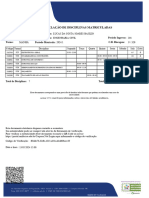 RDM - Relação de Disciplinas Matriculadas