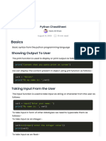 Python CheatSheet 