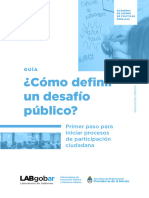 Proyectos Innovacion Abierta - Definicion de Desafios Publicos