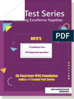 Ca Foundation Law 50 IMP QUES