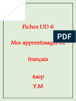 UD6 Mes Apprentissages en Français 4aep