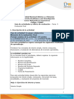 Guía de Actividades y Rúbrica de Evaluación - Tarea 5 - Evaluación Final