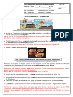 Gabarito Lista Revisão P2 - 3º Trimestre Ivani