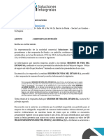 Respuesta Derecho de Peticion y Anexo-1