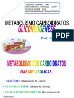 Aula 7 - Gliconeoge&#770 Nese e Via Pentose PO4