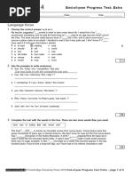 Unit 8 - End of Year Extra Test, Customisable