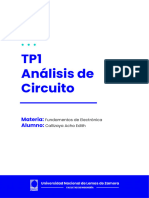 TP1 Análisis de Circuito: Materia: Alumno