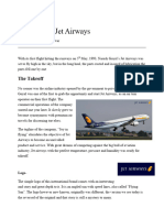 Jet Airways Research Paper