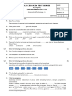 Class 10 E Unit Test-1 Science-2 Q