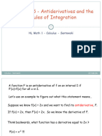 IBHL L45 Antiderivatives and Indefinite Integrals