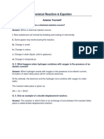 Chemical Reaction and Equation