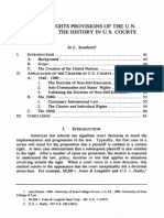 Human Rights Provisions of The U.N. Charter - The History in U.S.