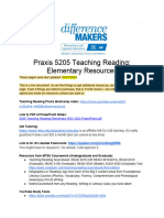 Praxis 5205 Teaching Reading - Elementary Resources