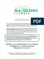 Fabula Ultima Third Party Tabletop License Style Guide