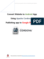 Cordova Website To App Conversion