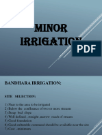 Minor Irrigation