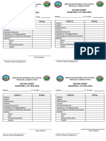 Rating Sheet 2