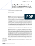 Percepção de Profissionais Da Saúde e Da Educação Sobre o Programa Saúde Na Escola