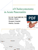 Timing of Cholecystectomy