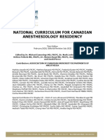 Anesthesiology National Curriculum e