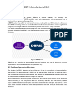 UNIT - 1 Introduction To DBMS