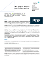 Attitudes and Perception of AI in Healthcare-A Cross-Sectional-Survey Among People