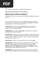 Código de Ética em Enfermagem Resolução COFEN 564 de 2017