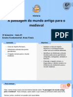 A Passagem Do Mundo Antigo para o Medieval: História