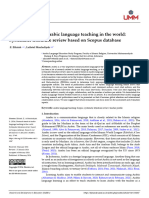 Research Trend of Arabic Language Teaching in The