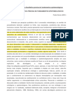 Pedro Demo - Ensaio 771 - Pesquisa Qualitativa Precisa de Fundamentos Epistemológicos