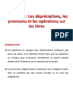 Les Dépréciations, Les Provisions Et Les Opérations Sur Les Titres (Enregistrement Automatique) - 1