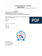 Soal UAS B INGGRIS Kelas 5 SD MI