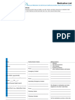 Medication List Template 21