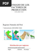 Estimado de Los Factores de Producción