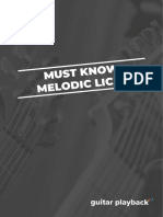 Must Know Melodic Licks