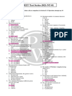 NEET Test Series 01 - NEET Test-01