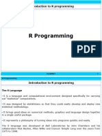 Introduction To R Programming - CH-01 - Introduction-01