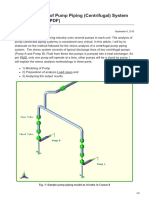 Stress Analysis of Pump Piping Centrifugal System Using Caesar II PDF