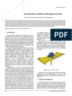 Dimensional Structural Mass Optimization of A Welded I-Profile Bridge Crane Girder