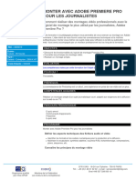 Monter Avec Adobe Premiere Pro Pour Les Journalistes