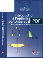 Introduction À L'optimisation Continue Et Discrète Avec Exercices Et Problèmes Corrigés