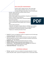 Requisitos para Doação Hemominas