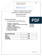 Grade 6 HL Baseline Assessment