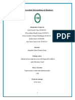 Informe Del Origen Del Conclicto Entre Israel y Palestina. Grupo #4