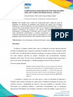 A Atuação Do Pedagogo Nos Espaços Não Escolares